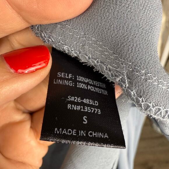 Vici  size small sleeveless deep v wrap dress, sexy, slits front & Back #3831 - Picture 8 of 9